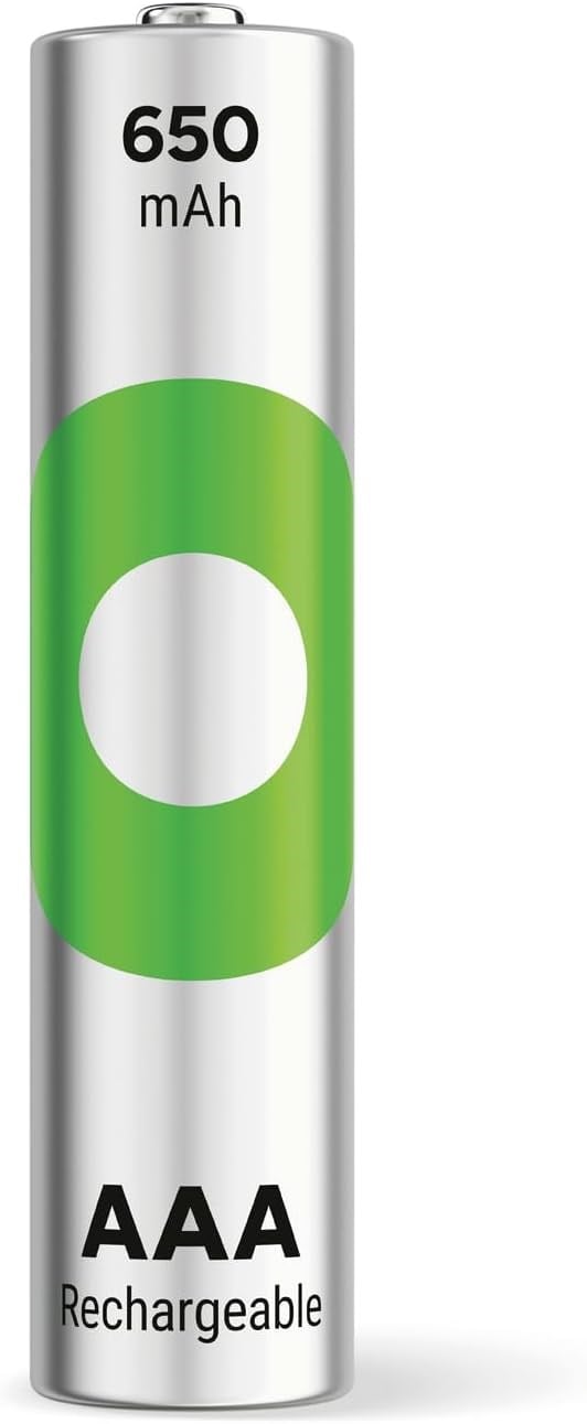 GP Batteries ReCyko 650 AAA İnce Kalem Ni-Mh Şarjlı Pil, 1.2 Volt, 4lü Kart