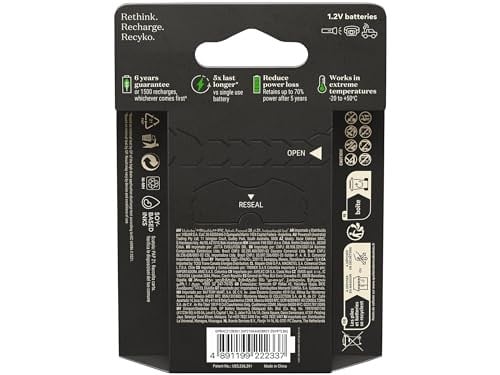 GP Batteries ReCyko Pro AA Kalem Ni-Mh Şarjlı Pil, 1.2 Volt, 6lı Kart