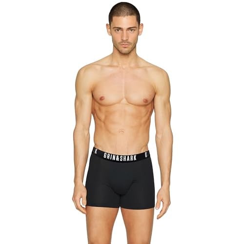 GrinShark Likralı 3'lü Kutu Premium Erkek Boxer