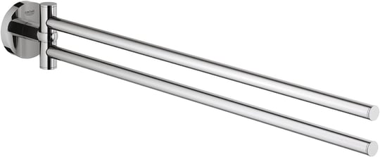 Grohe Essentials İkili Havluluk - 40371001 - Seçenekler: 439 mm, Badetuchhalter, Köşeli, Yuvarlak, İkili