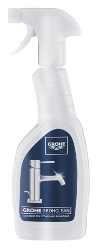 GROHE GrohClean Temizlik Spreyi, Batarya, Musluk, Mutfak, Duş ve Banyo Aksesuarları Temizleyici, Doğal ve Etkili, 500 ml, 48166000