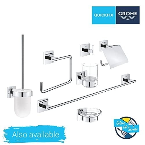 GROHE Start Cube QuickFix Bornoz Askısı | Duş/Banyo Aksesuarları | Krom | 40961000