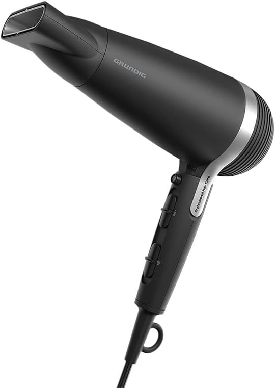Grundig HD 7082 Saç Kurutma Makinesi, İyonik Fonksiyon, 3 Kademeli Sıcaklık Ayarı, Soğuk Üflemeli Fön Makinesi, 2300 Watt DC Motor, Siyah