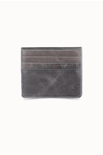 Guard Antik Gri Patlı Tasarım Hakiki Deri Kartlık Erkek/Kadın P5239