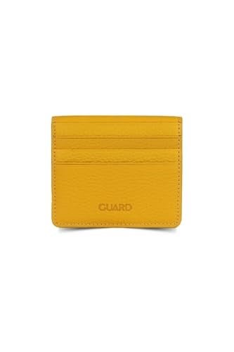 Guard Sarı Patlı Tasarım Hakiki Deri Kartlık Erkek/Kadın P5239