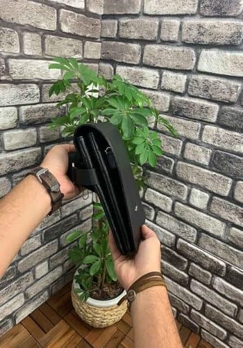 Guard Siyah Hakiki Deri Omuz Askılı Çanta Erkek/Kadın P1755