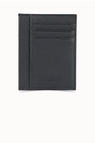 Guard Smart Mat Siyah Hakiki Deri Kartlık Erkek/Kadın P1092