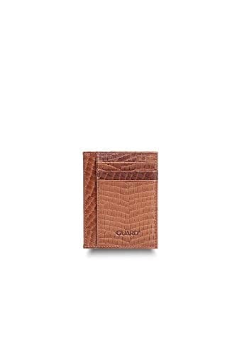 Guard Texas Baskı Taba Hakiki Deri Kartlık Erkek/Kadın P1092