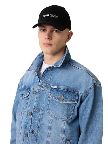 Guess Jeans Unisex Logolu Beyzbol Şapkası, 42 cm, TYCC6168EEFECA7200, Siyah, Unisex Yetişkin