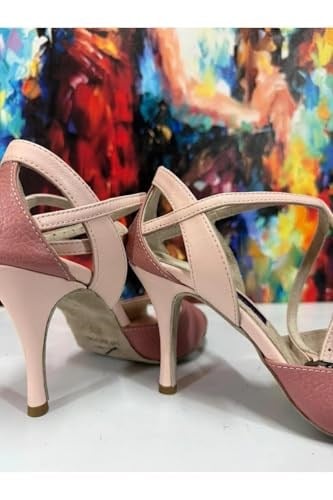 GÜL KURUSU - MODEL LATİN-SALSA-TANGO DANS VE SALON AYAKKABIS 7,5 CM 11 PONT KADEH MODEL KAPALI TOPUK - Bedenler: 37 EU, 39 EU, 40 EU