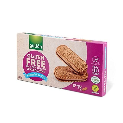Gullon Glutensiz Çikolata Dolgulu Sandviç Bisküvi 225 g