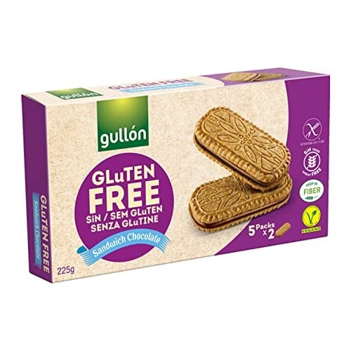 Gullon Glutensiz Çikolata Dolgulu Sandviç Bisküvi 225 g