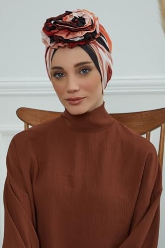 Güllü Penye Desenli Bone,B-21YD