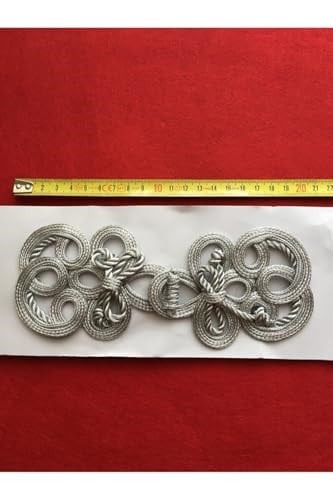Gümüş Japon Örgü Düğme, kd00493
