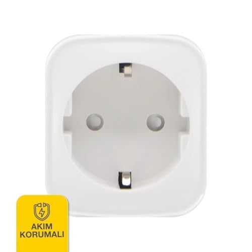 Günsan Wi-Fi Kontrollü Akım Korumalı Akıllı Priz 16A Tuya & Smart Life Destekli
