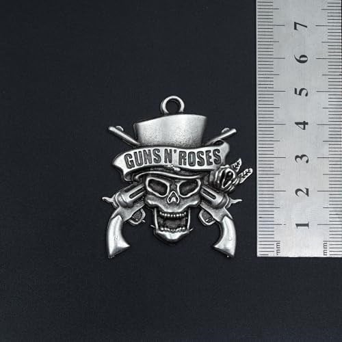 Gunsn Roses Örme Zincir Kolye - Gümüş Kaplama - Erkek Kadın Kolye - No:1543