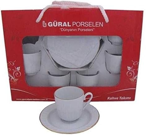 Güral Porselen Yaldızlı Fincan Takımı