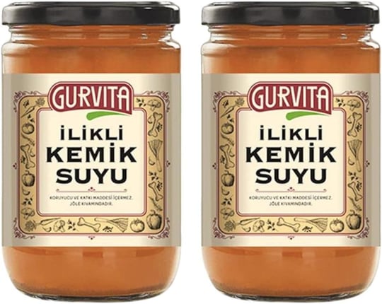 Gurvita Jöle Kıvamında İlikli Kemik Suyu Sebzeli 660 Ml 2li