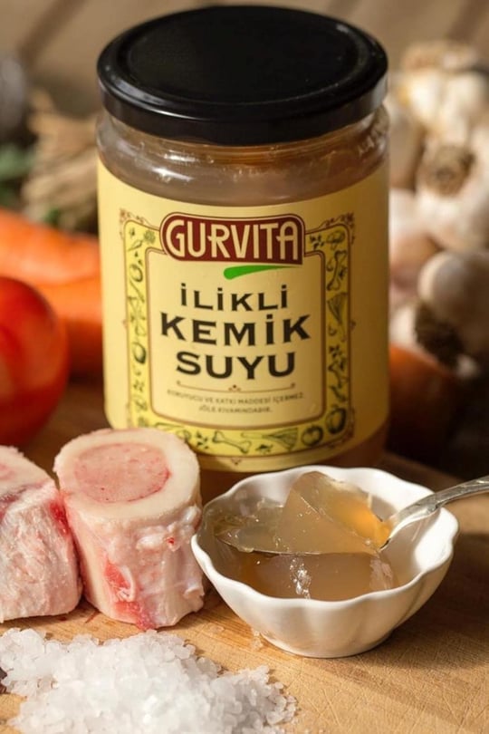 Gurvita Jöle Kıvamında İlikli Kemik Suyu Sebzeli 660 Ml 2li