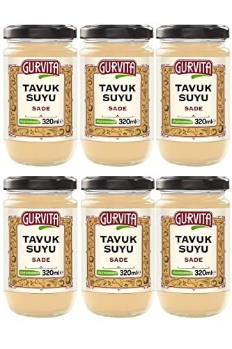 Gurvita Jöle Kıvamında Tavuk Suyu Sade 320 Ml 6lı