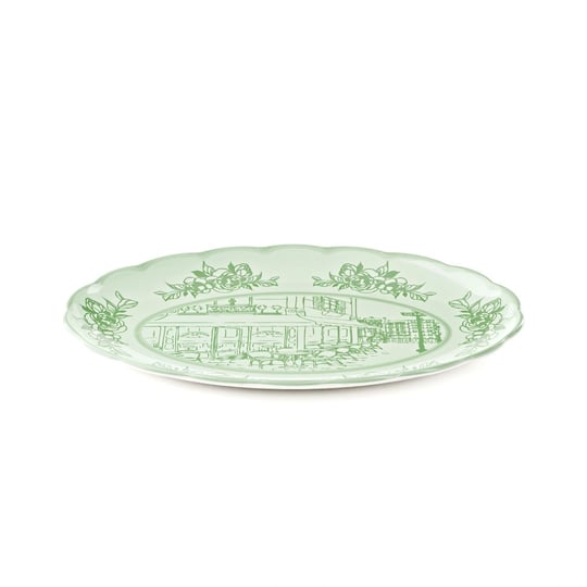 Guzzini Josephine Servis Tabağı Large 51x38 cm Yeşil