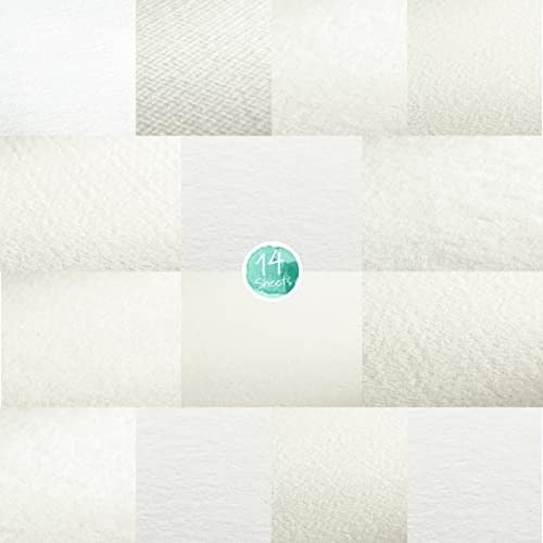 Hahnemühle 10 628 001 Watercolor Selection Suluboya Blok Kağıdı, 24x32, 200-600 GSM, 12 Çeşit