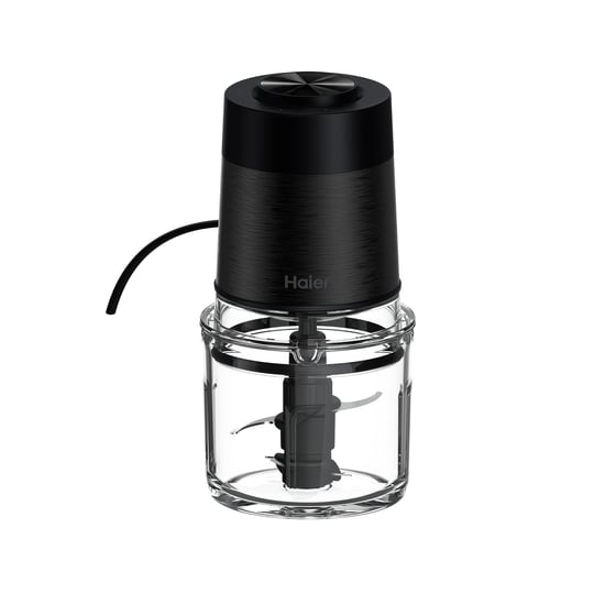 Haier I-Master Series 5 Mini Doğrayıcı, Güçlü 550 W, 2 Vitesli, Sebze Doğrayıcı, Kaymaz Taban, 0,5 L Cam Kase [Siyah]