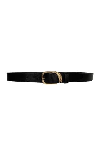 Hakiki Deri Gold Tokalı Kadın Kot, Spor Kemer 4 cm; an-byn-35