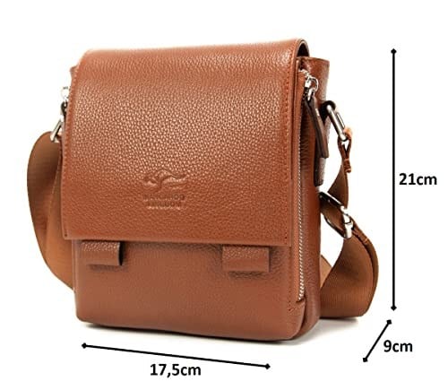 Hakiki Deri Taba Erkek Postacı Çantası 8025-T