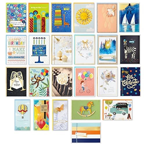 Hallmark 24 el yapımı tebrik kartı, balık kılçığı deseni, doğum günü kartları, bebek partisi kartları, düğün kartları, yas kartları, teşekkür kartları