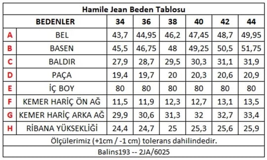 Hamile Şardonlu Kot Pantolon Açık Mavi