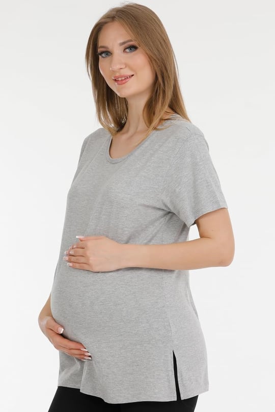 HAMİLE TSHIRT GRİ