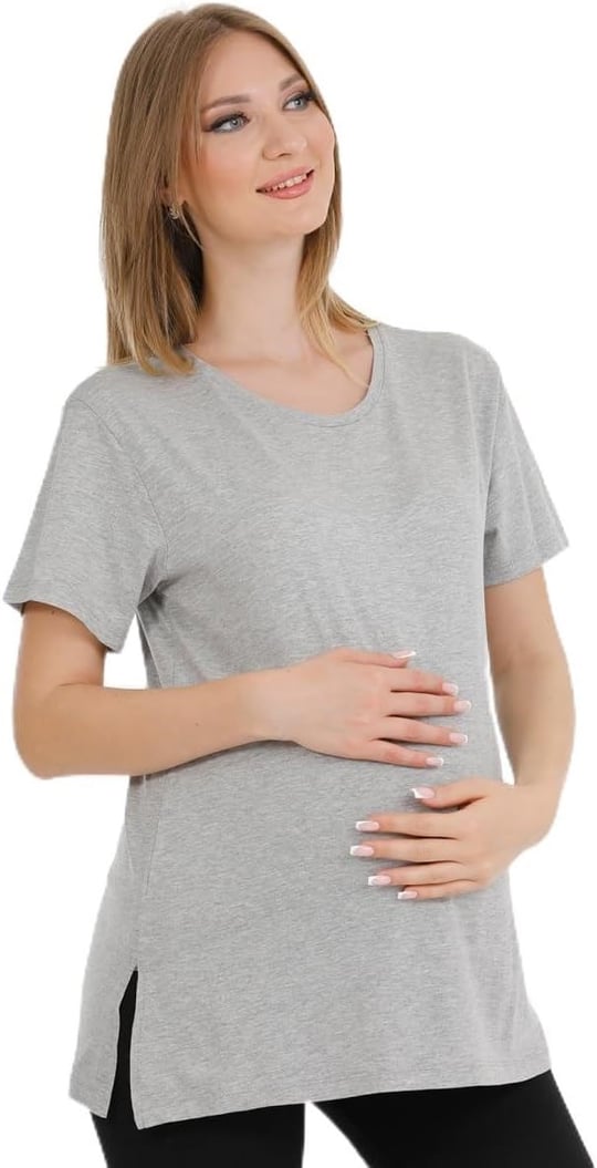 HAMİLE TSHIRT GRİ