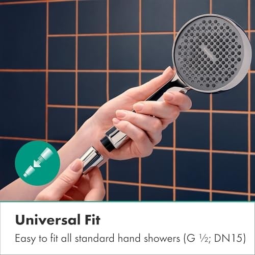 hansgrohe (1.60 m) - Metaflex shower hose 1.60 m, anti-kink and flexible, chrome effect coil wrap 28266000
