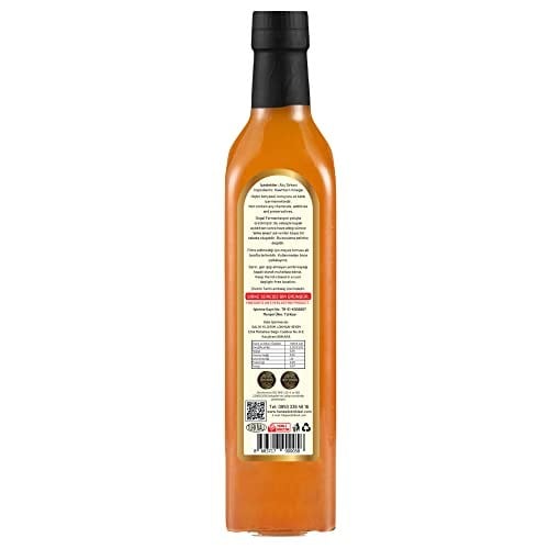 Hanzade Bitkisel Alıç Sirkesi 500 ML x 4 Adet Doğal Fermantasyon İçilebilir Katkısız Cam Şişe