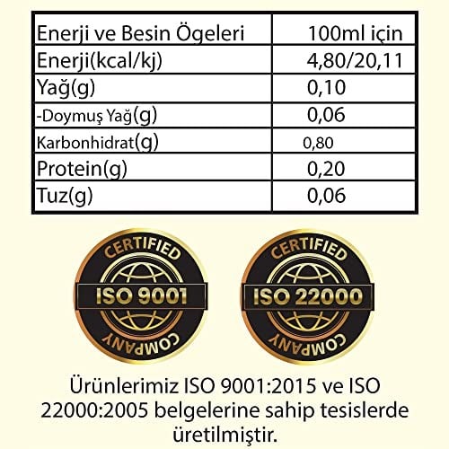 Hanzade Bitkisel Ceviz Sirkesi 500 ML x 6 Adet Doğal Fermantasyon İçilebilir Katkısız Cam Şişe