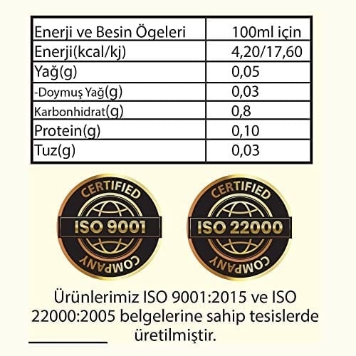 Hanzade Bitkisel Elma Sirkesi 500 ML Doğal Fermantasyon İçilebilir Katkısız Cam Şişe