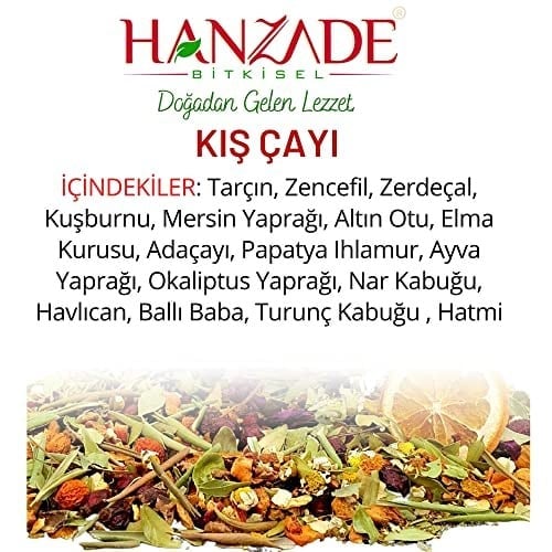 Hanzade Bitkisel Kış Çayı 200 Gr Zengin İçerikli