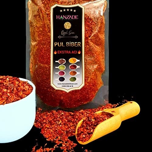 Hanzade Bitkisel Pul Biber Ekstra Çok Acı 500 Gr