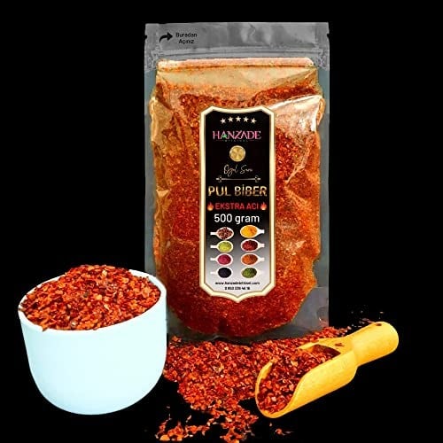 Hanzade Bitkisel Pul Biber Ekstra Çok Acı 500 Gr