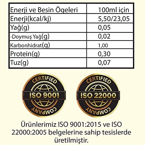 Hanzade Bitkisel Zencefilli Alıç Sirkesi 500 ML x 2 Adet Doğal Fermantasyon İçilebilir Katkısız Cam Şişe