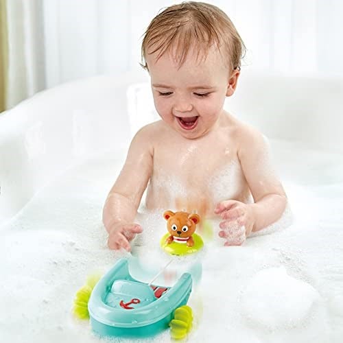 Hape Kurmalı Yüzen Ayıcık Banyo Oyuncak Seti – Bebek ve Çocuk Küvet ve Duş Oyuncağı