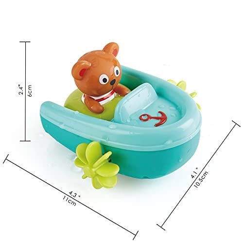 Hape Kurmalı Yüzen Ayıcık Banyo Oyuncak Seti – Bebek ve Çocuk Küvet ve Duş Oyuncağı