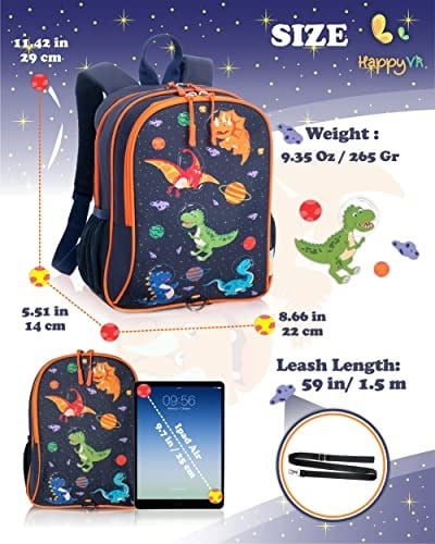 HappyVk Çocuklar için Tasmalı Sırt Çantası