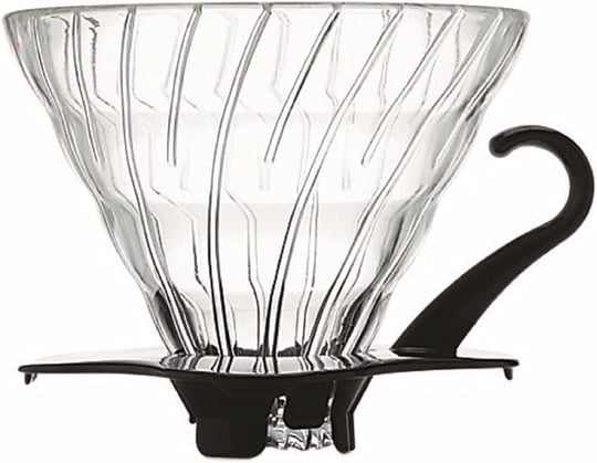 Hario V60 02 Dripper (Siyah Cam)