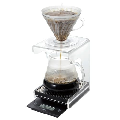 Hario V60 Damla Kahve Ölçeği ve Zamanlayıcı Dökme Ölçeği Siyah (Yeni Model)