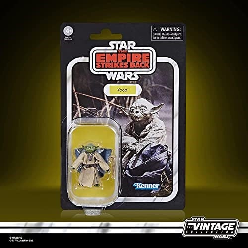 Hasbro Star Wars: The Empire Strikes Back - The Vintage Collection Yoda (Dagobah) Aksiyon Figürü | Star Wars Vintage Koleksiyonu 3.75 İnç Aksiyon Figürü (2022 Dalga 1) - Yoda (Dagobah) VC218