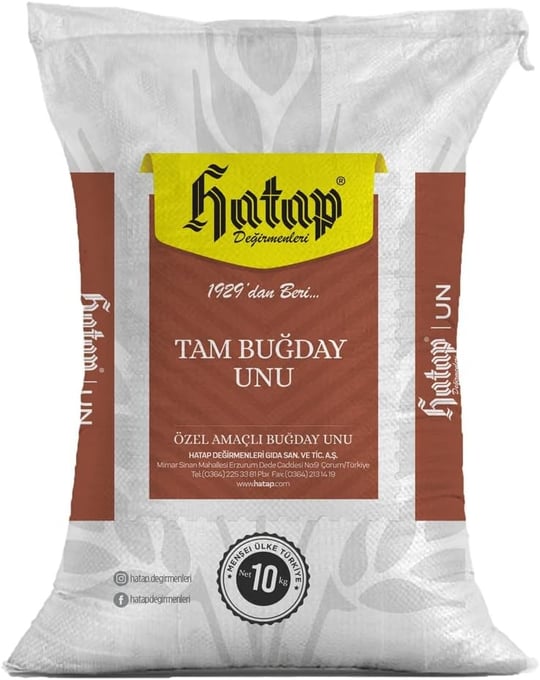 Hatap Değirmenleri Tam Buğday Unu 10 KG