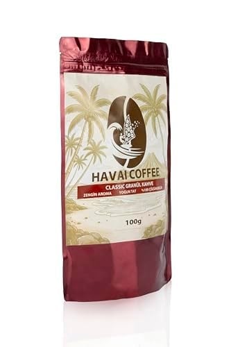 HAVAI Klasik Aromalı Orta Kavrulmuş Çözünebilir Kahve, (100 GR, KLASİK)