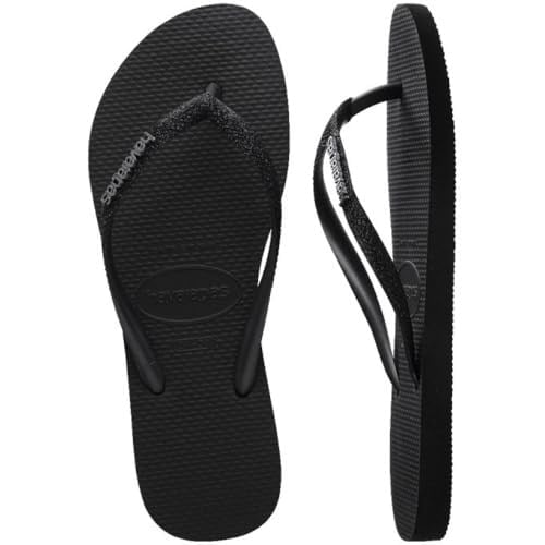 Havaianas Kadın Kahverengi Parmak Arası Terlik Sandalet, Slim Glitter II
